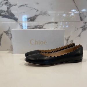 NEW! Classic Chloe Lauren Scallop Ballerina Flat